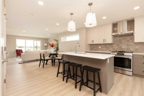 320 Aquitania Boulevard West, Lethbridge, AB - Indoor Photo Showing Kitchen With Upgraded Kitchen