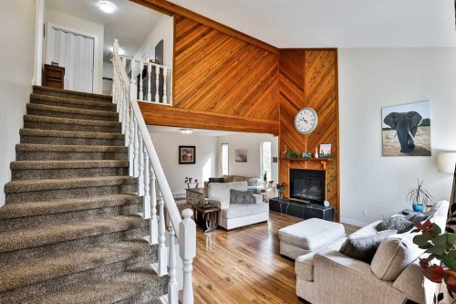 100 Eton Road West, Lethbridge, AB - Indoor With Fireplace