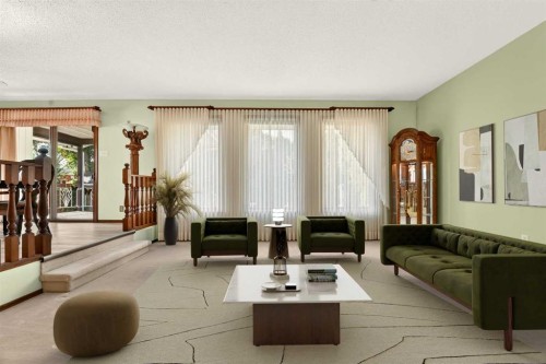 3606 Spruce Drive South, Lethbridge, AB - Indoor Photo Showing Living Room