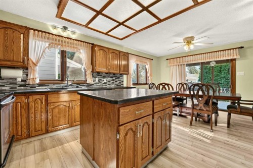3606 Spruce Drive South, Lethbridge, AB - Indoor Photo Showing Kitchen With Double Sink