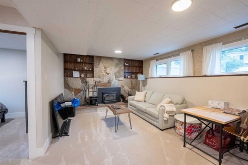 2802 77 Street, Coleman, AB - Indoor With Fireplace
