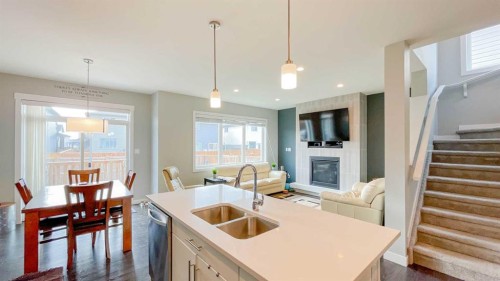 291 Northlander Bend West, Lethbridge, AB - Indoor With Fireplace