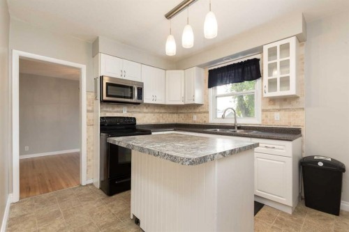 1124 28A Street South, Lethbridge, AB - Indoor Photo Showing Kitchen With Double Sink