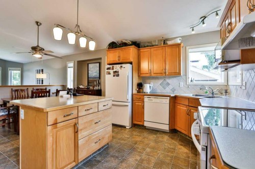 54 Rivercrest Court West, Lethbridge, AB - Indoor Photo Showing Kitchen With Double Sink