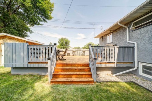 5113 2 Street West, Claresholm, AB - Outdoor With Deck Patio Veranda With Exterior