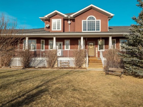 63 Deer Path Meadows, Fort Macleod, AB - Outdoor With Deck Patio Veranda With Facade