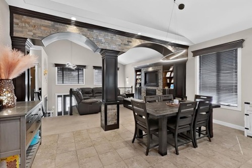 250 Riverstone Boulevard West, Lethbridge, AB - Indoor Photo Showing Dining Room