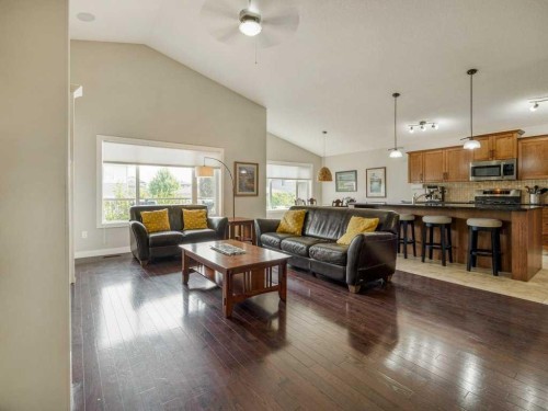 43 Riverine Lane West, Lethbridge, AB - Indoor Photo Showing Living Room