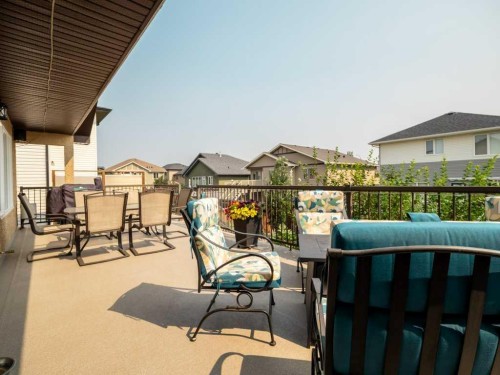 43 Riverine Lane West, Lethbridge, AB - Outdoor With Deck Patio Veranda With Exterior