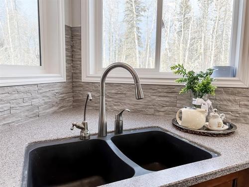 1 Key Cove Estates #5, Joussard, AB - Indoor Photo Showing Kitchen With Double Sink