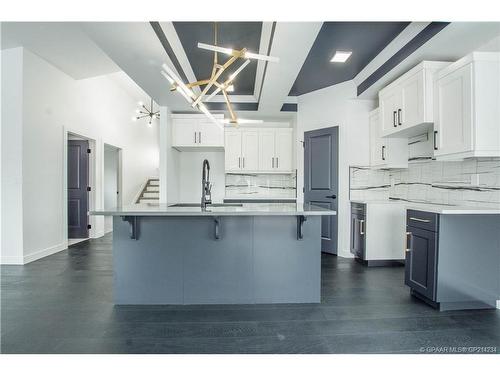 9091 80 Avenue, Grande Prairie, AB - Indoor Photo Showing Kitchen With Upgraded Kitchen