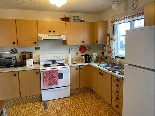 4413 53 Street, Grimshaw, AB - Indoor Photo Showing Kitchen With Double Sink
