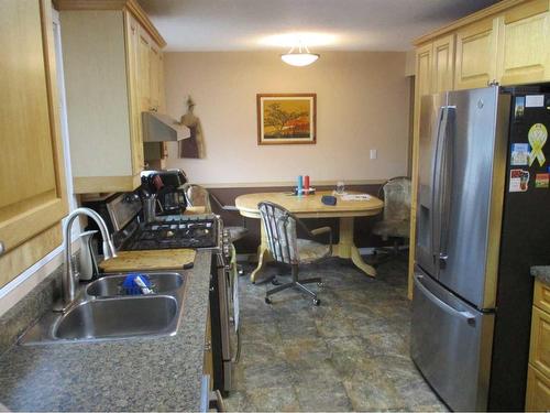 102 3Rd Avenue East, North Star, AB - Indoor Photo Showing Kitchen With Double Sink