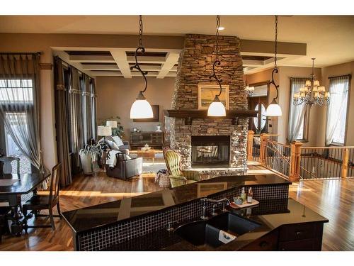 13 Chinook Crescent, High Level, AB - Indoor With Fireplace