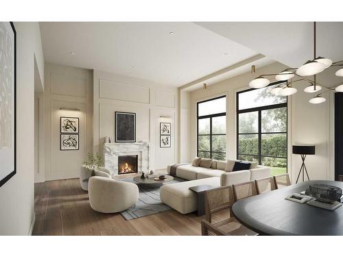 7947 Creekside Drive, Rural Grande Prairie No. 1, County Of, AB - Indoor Photo Showing Living Room With Fireplace