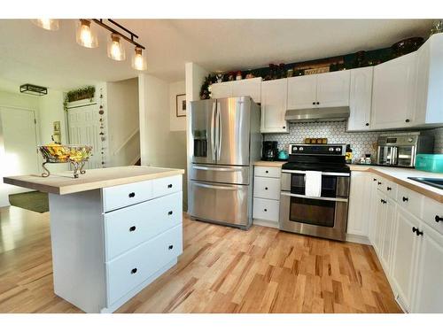 9701 73 Avenue, Peace River, AB - Indoor Photo Showing Kitchen With Stainless Steel Kitchen