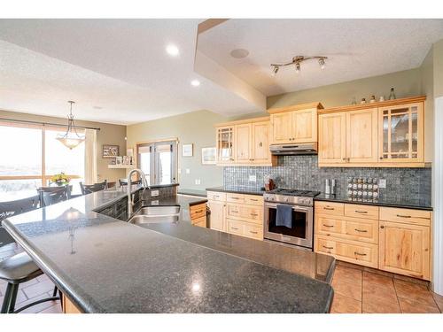 #11 704041 Range Road 72, Rural Grande Prairie No. 1, County Of, AB - Indoor Photo Showing Kitchen With Double Sink
