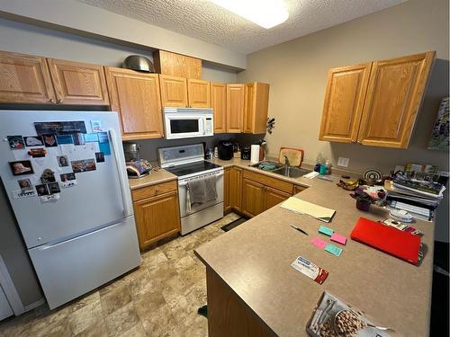 104-9810 94 Street, Peace River, AB - Indoor Photo Showing Kitchen With Double Sink