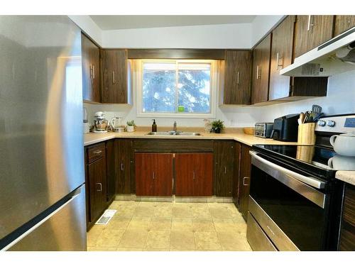 10602 91 Street, Peace River, AB - Indoor Photo Showing Kitchen With Double Sink