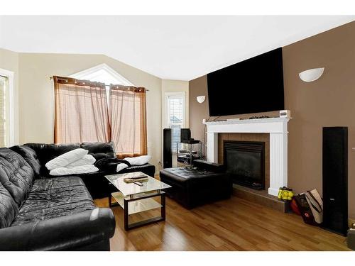 8902 69 Avenue, Grande Prairie, AB - Indoor Photo Showing Living Room With Fireplace