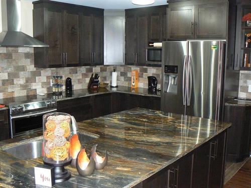 4449 Silverwood Crescent, High Prairie, AB - Indoor Photo Showing Kitchen With Upgraded Kitchen