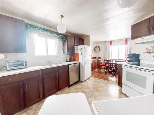 4506 47 Street, Spirit River, AB - Indoor Photo Showing Kitchen With Double Sink