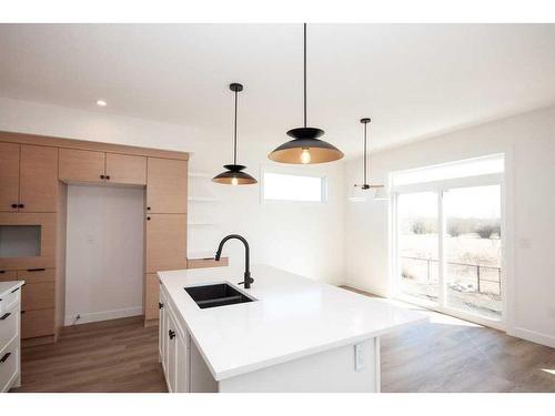 8221 87 Street, Grande Prairie, AB - Indoor Photo Showing Kitchen With Double Sink