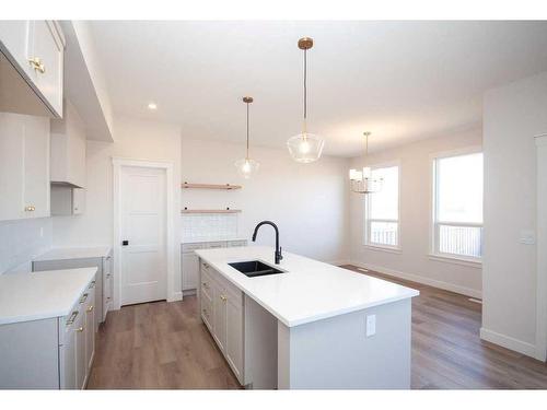 8222 87A Street, Grande Prairie, AB - Indoor Photo Showing Kitchen With Double Sink With Upgraded Kitchen