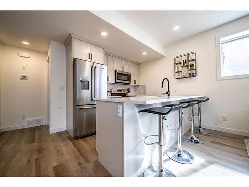 12033 77 Avenue, Grande Prairie, AB - Indoor Photo Showing Kitchen With Stainless Steel Kitchen With Upgraded Kitchen