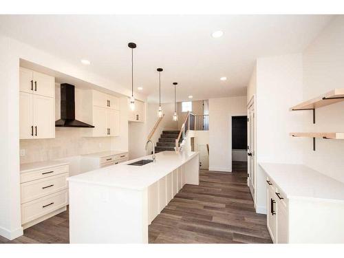 9801 89A Street, Grande Prairie, AB - Indoor Photo Showing Kitchen With Upgraded Kitchen