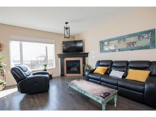 6509 111A Street, Grande Prairie, AB - Indoor Photo Showing Living Room With Fireplace