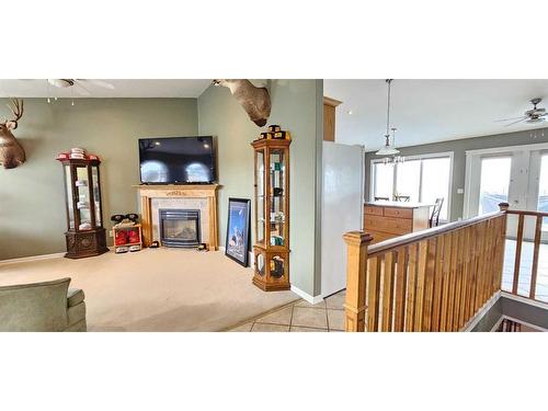 121 Sunset Drive, Spirit River, AB - Indoor With Fireplace