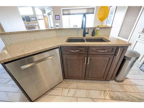 6914 114A Street, Grande Prairie, AB - Indoor Photo Showing Kitchen With Double Sink
