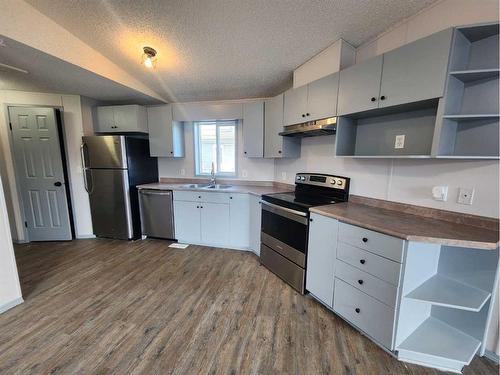 10807 98 Street, Clairmont, AB - Indoor Photo Showing Kitchen With Double Sink