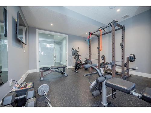 5402 Aspen Drive, Rural Grande Prairie No. 1, County Of, AB - Indoor Photo Showing Gym Room