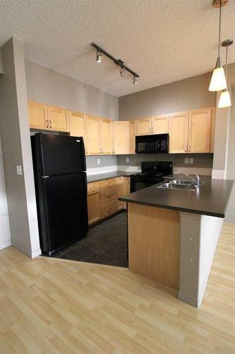 117-12330 102 Street, Grande Prairie, AB - Indoor Photo Showing Kitchen With Double Sink