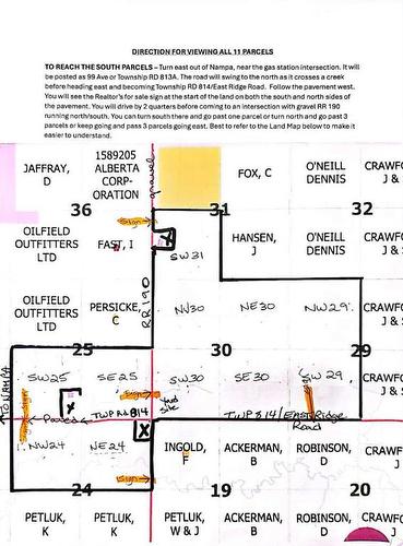 S25 & N24 Both 81-19-W5 Twp 814 Township, Nampa, AB 