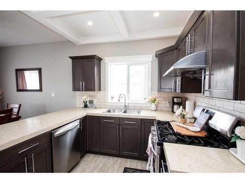 10546 113A Street, Grande Prairie, AB - Indoor Photo Showing Kitchen With Double Sink
