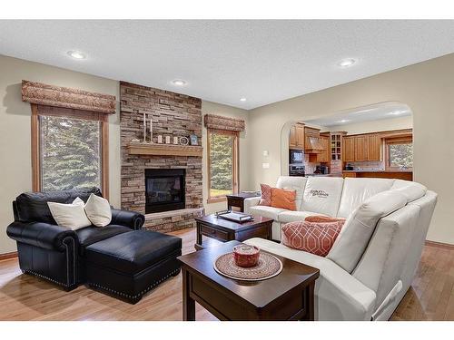 8226 Tamarack Trail, Rural Grande Prairie No. 1, County Of, AB - Indoor Photo Showing Living Room With Fireplace