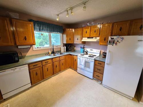 7529 96 Street, Peace River, AB - Indoor Photo Showing Kitchen With Double Sink