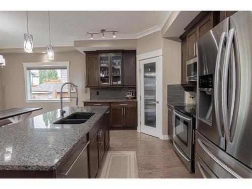 8822 87 Avenue, Grande Prairie, AB - Indoor Photo Showing Kitchen With Double Sink With Upgraded Kitchen