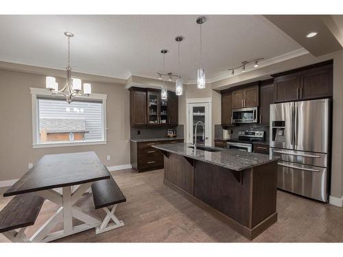 8822 87 Avenue, Grande Prairie, AB - Indoor Photo Showing Kitchen With Upgraded Kitchen