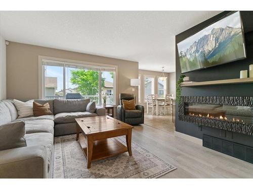 12114 103A Street, Grande Prairie, AB - Indoor Photo Showing Living Room With Fireplace