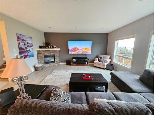 15221 102A Street, Rural Grande Prairie No. 1, County Of, AB - Indoor Photo Showing Living Room With Fireplace