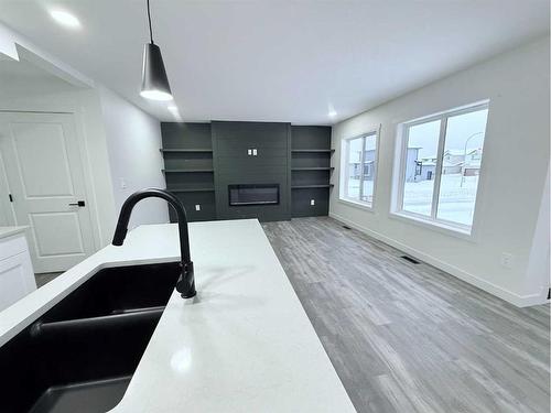 8653 122 Avenue, Grande Prairie, AB - Indoor Photo Showing Kitchen With Double Sink