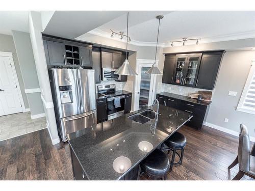 8938 94 Avenue, Grande Prairie, AB - Indoor Photo Showing Kitchen With Stainless Steel Kitchen With Upgraded Kitchen