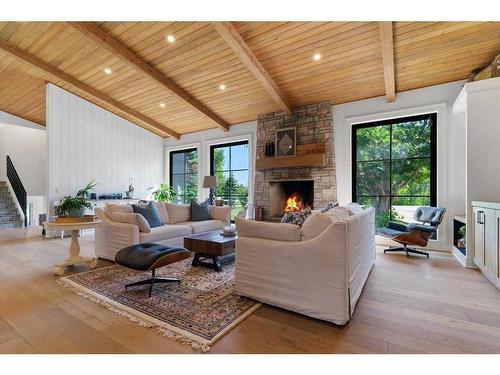 49-54049 Township Road 712, Rural Grande Prairie No. 1, County Of, AB - Indoor Photo Showing Living Room With Fireplace