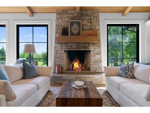 49-54049 Township Road 712, Rural Grande Prairie No. 1, County Of, AB - Indoor Photo Showing Living Room With Fireplace