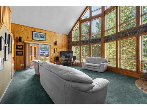 42 & 46-742033 Range Road 53, Rural Grande Prairie No. 1, County Of, AB - Indoor Photo Showing Living Room With Fireplace