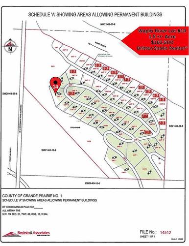 #14 Wapiti River, Rural Grande Prairie No. 1, County Of, AB 